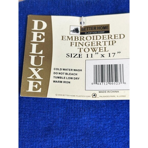 Deluxe Embroidered Fingertip Towel Festive Snowman Christmas Tree Set of Three - Picture 6 of 6